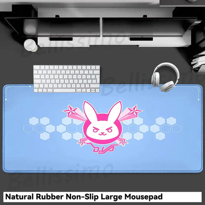 Gaming Accessories O-Overwatch D-D.va Mouse Pad Large Keyboard Mousepad Pc Cabinet Deskmat Xxl Extended Mats Gamer Mausepad