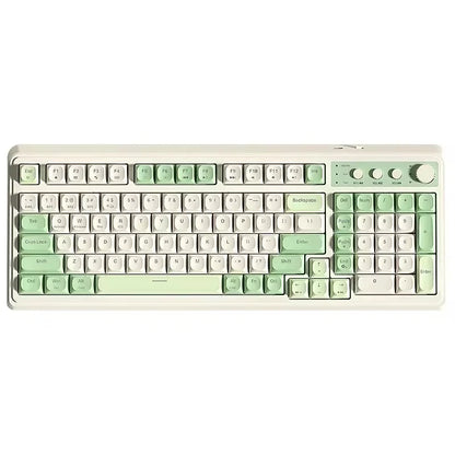 AULA S99 Keyboard 3-Mode Wireless Bluetooth Wired RGB Ergonomic 99-Key Typing Mute Gaming Keyboard Custom PC Accessories Gifts