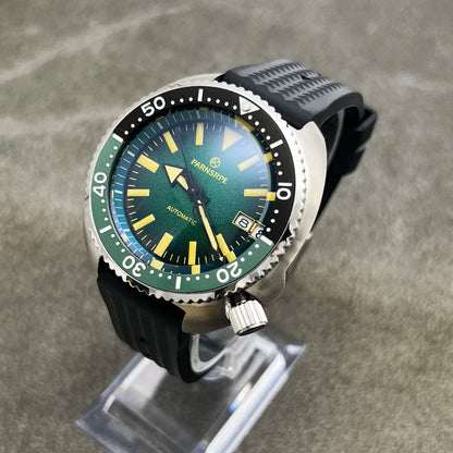PARNSRPE Diver's Luxury Men's Watch Small Abalone Automatic Mechanical Watch Movement Aseptic Dial Sapphire Glass