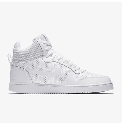 Nike genuine COURT BOROUGH MID Men's Pure White High-Top Casual Sneakers 838938-111