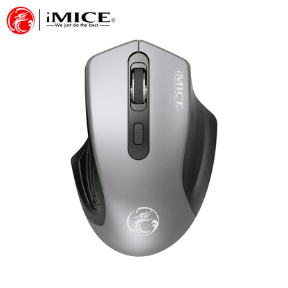 Silent 2.4G USB Wireless Mouse for Laptop, Computer & Mac, Optical Wireless Mouse with Adjustable DPI, Soundless Portable Mouse for Office & Home