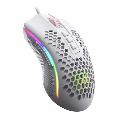 Redragon M808 Storm Lightweight RGB Gaming Mouse, Wired USB Gaming Mouse with 12,400 DPI Optical Sensor, 7 Programmable Buttons for PC Gaming