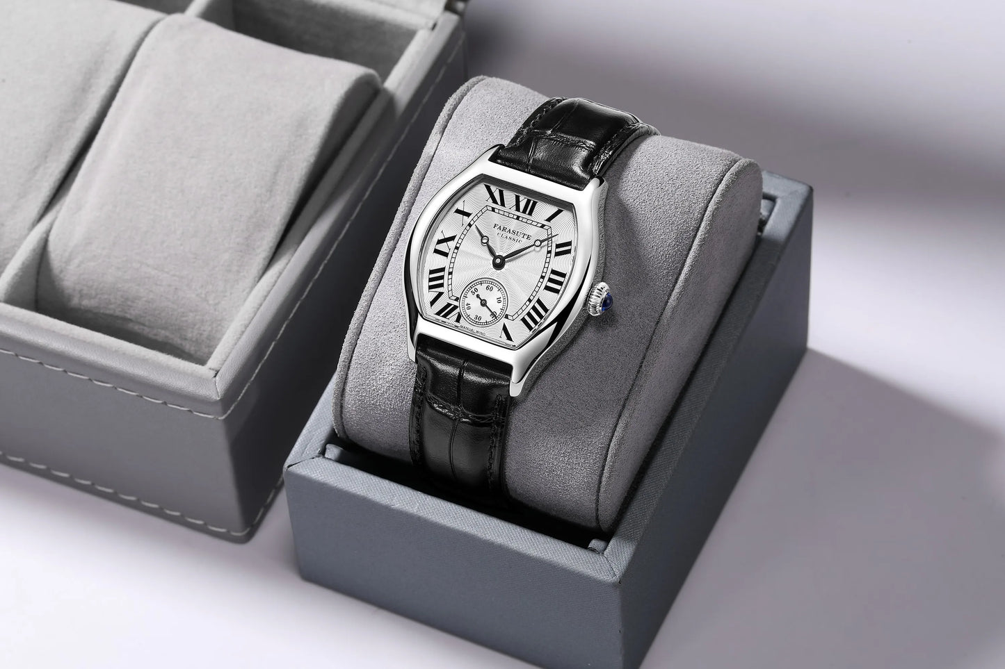 FARASUTE 36mm Retro Hangzhou Customized Manual Mechanical Movement Wristwatches Sapphire 5Bar Waterproof Watch Men reloj hombre