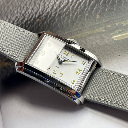 New MERKUR NH05 Rectangle Retro Casual Watch for Men Business Series Automatic Chorded Watch Relogio Sapphire White Watch