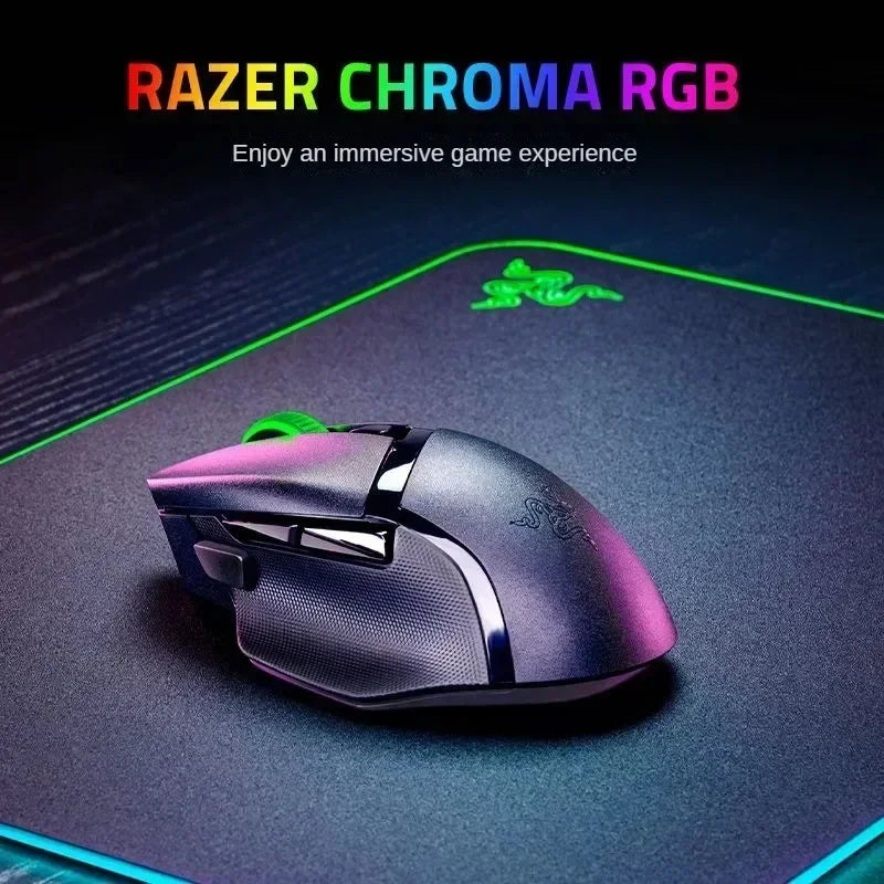 Razer Basilisk V3 X HyperSpeed Wireless Gaming Mouse, 18K DPI Optical Sensor, Chroma RGB, HyperSpeed 2.4GHz & Bluetooth Ergonomic Gaming Mouse