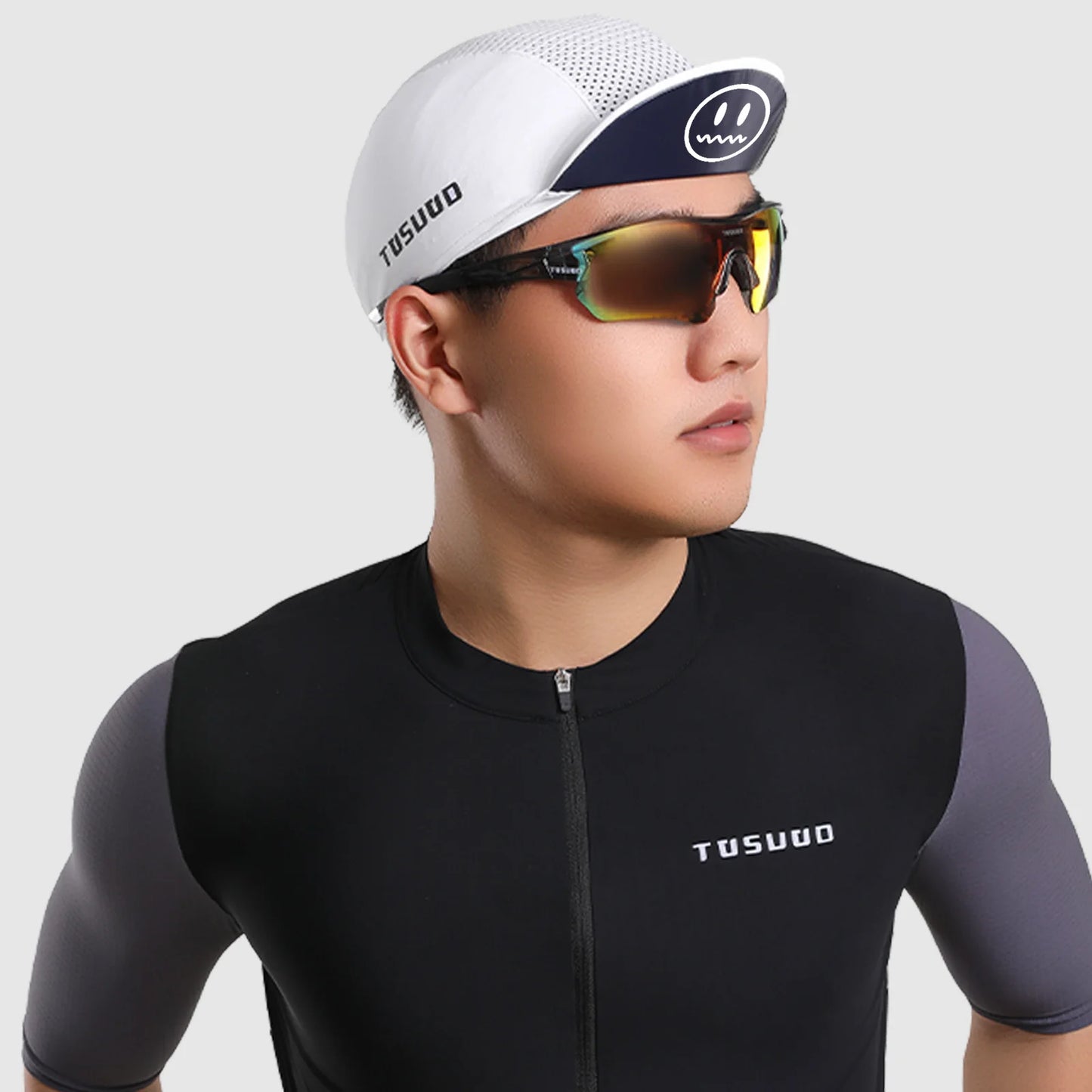 TOSUOD Cycling Cap Breathable Sun Product Quick-dry High Elastic Personality Hat Personality Unisex Outdoor Sport Accessories
