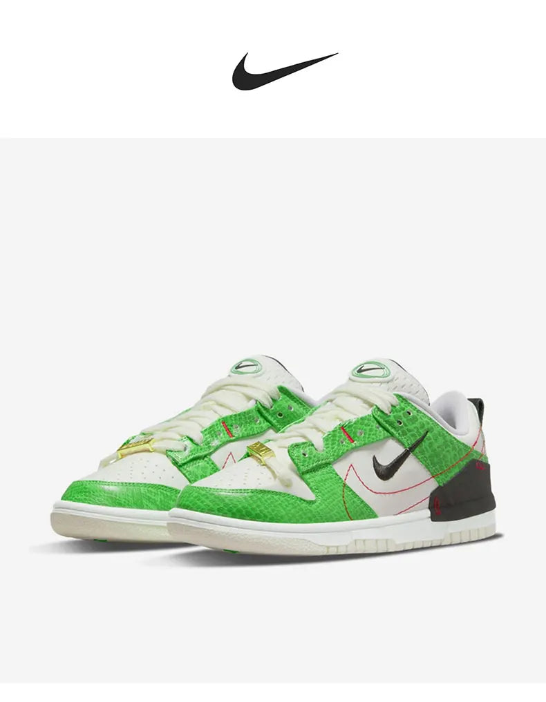 Nike originele Dunk Disrupt2 unisex retro sneakers met slangenprint, laag model, DV1491-101