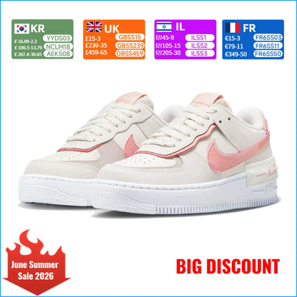 Nike Air Force 1 sneakers – skridsikre, slidstærke, klassiske, alsidige fritidssko og skatesko. Model: DZ1847-001