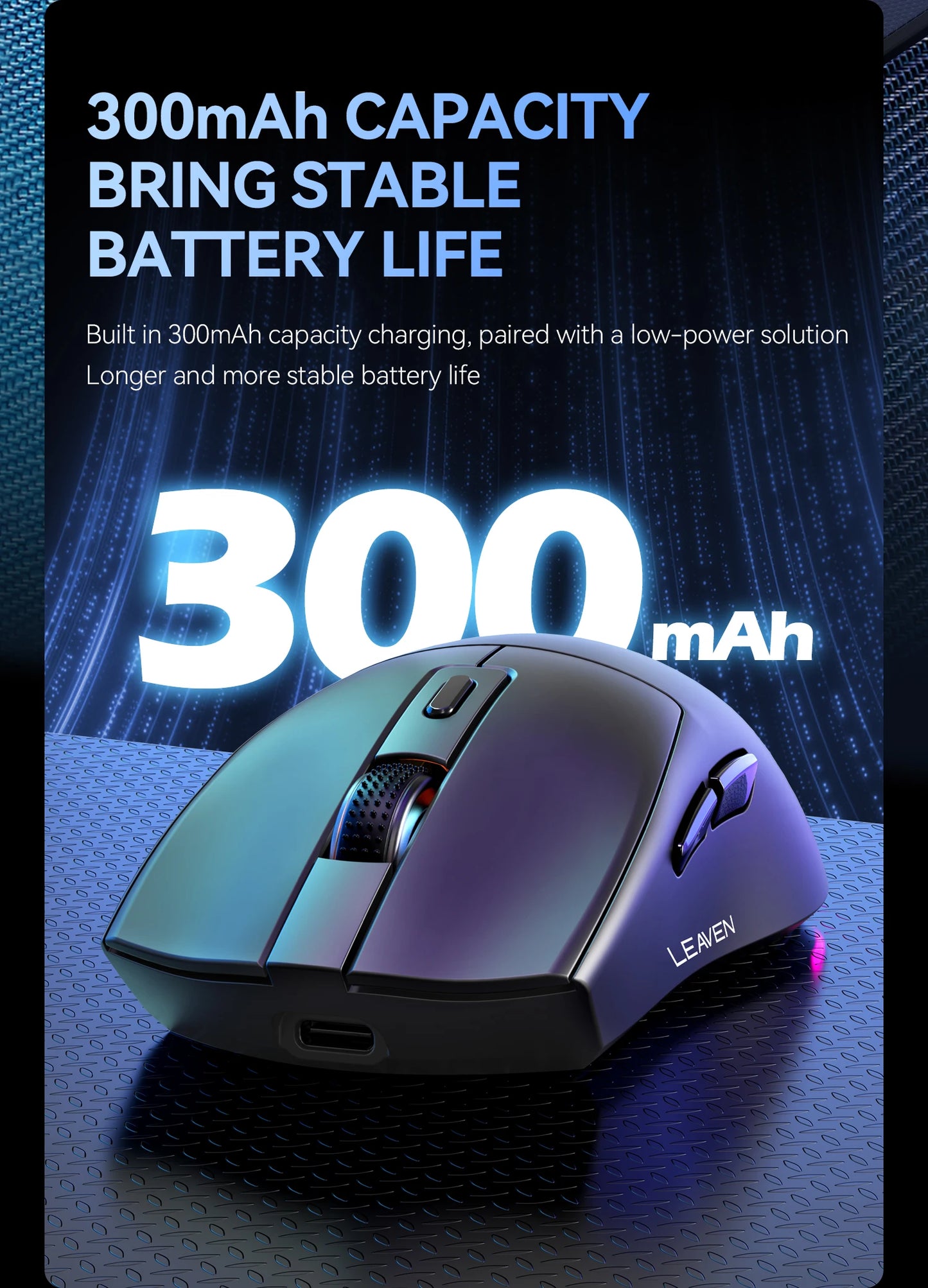 Dual-Mode Wireless Mouse with Magnetic Charging Dock, RGB Backlit Bluetooth & 2.4G Wireless Mouse, Rechargeable Ergonomic Mouse with Adjustable 1600 DPI