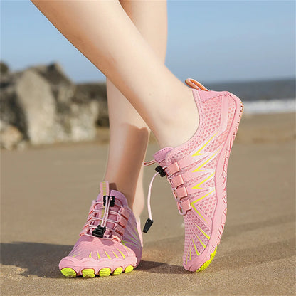 Unisex Quick Dry Water Shoes Men Women Colorful Beach Swimming Surfing Seaside Aqua Shoes Couple Barefoot Upstream Sneakers