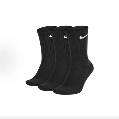 Calzini da basket casual imbottiti a taglio medio Nike, confezione mista unisex, bianchi SX7667-100