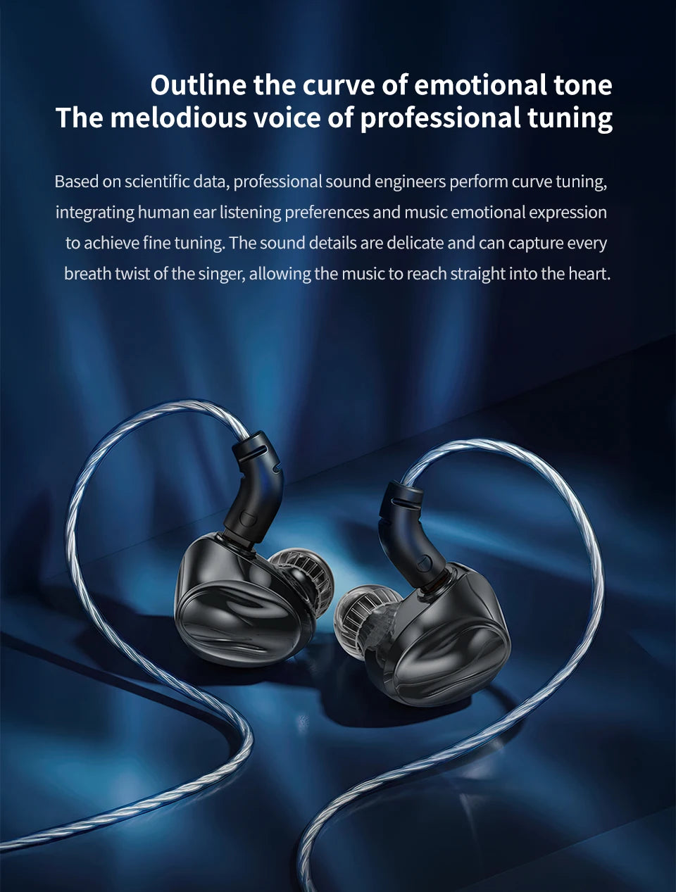 TRN Dolphin Wired Earphones with 10mm Dual Magnetic Dynamic Driver, Liquid Metal HiFi In-Ear Headphones, High Resolution Audio Earbuds