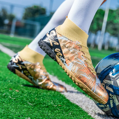 Chaussures de football montantes pour hommes, crampons professionnels pour terrain de football, baskets athlétiques pour adolescents, entraînement de football 2026