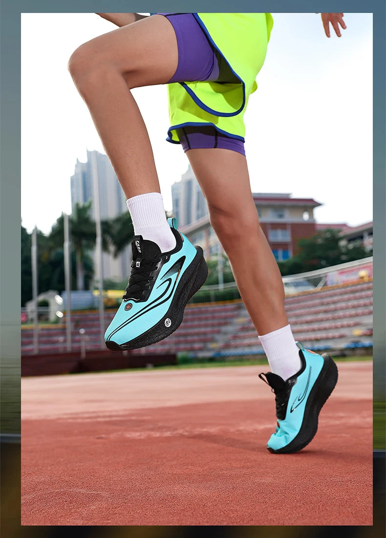 Zapatillas de running con placa de carbono para maratón, deportivas, transpirables, ligeras, cómodas y antideslizantes para hombre y mujer