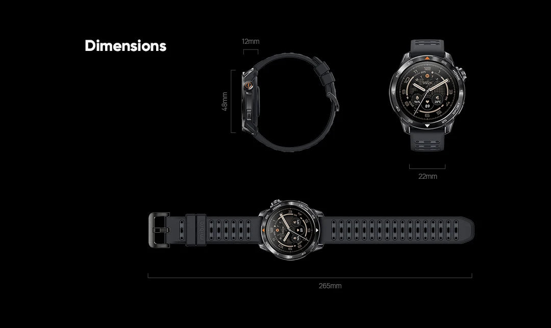 Mibro GS Pro2 Smartwatch 1.43'' AMOLED Screen 5ATM Waterproof Bluetooth Calling GPS 150 Sports Modes Smart Watch for Men Women
