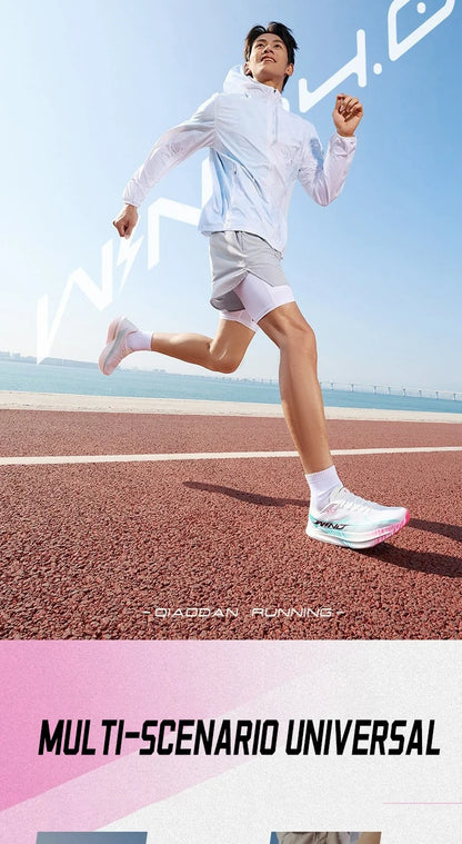 QIAODAN Man Trail Running Shoes 2026 WIND 4 Jogging Sport Shoes GYM Mesh Breathable Athletic Running Sneakers QDB023262298