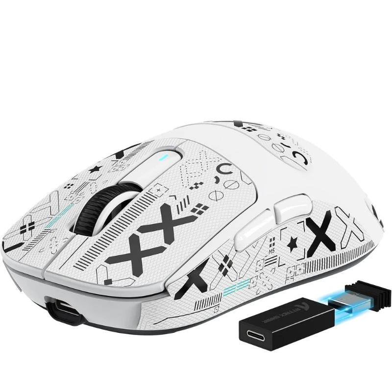 Attack Shark X3Pro bezdrôtová Bluetooth herná myš PixArt PAW3395 26000dpi optická myš s trojrežimovým pripojením a makrami