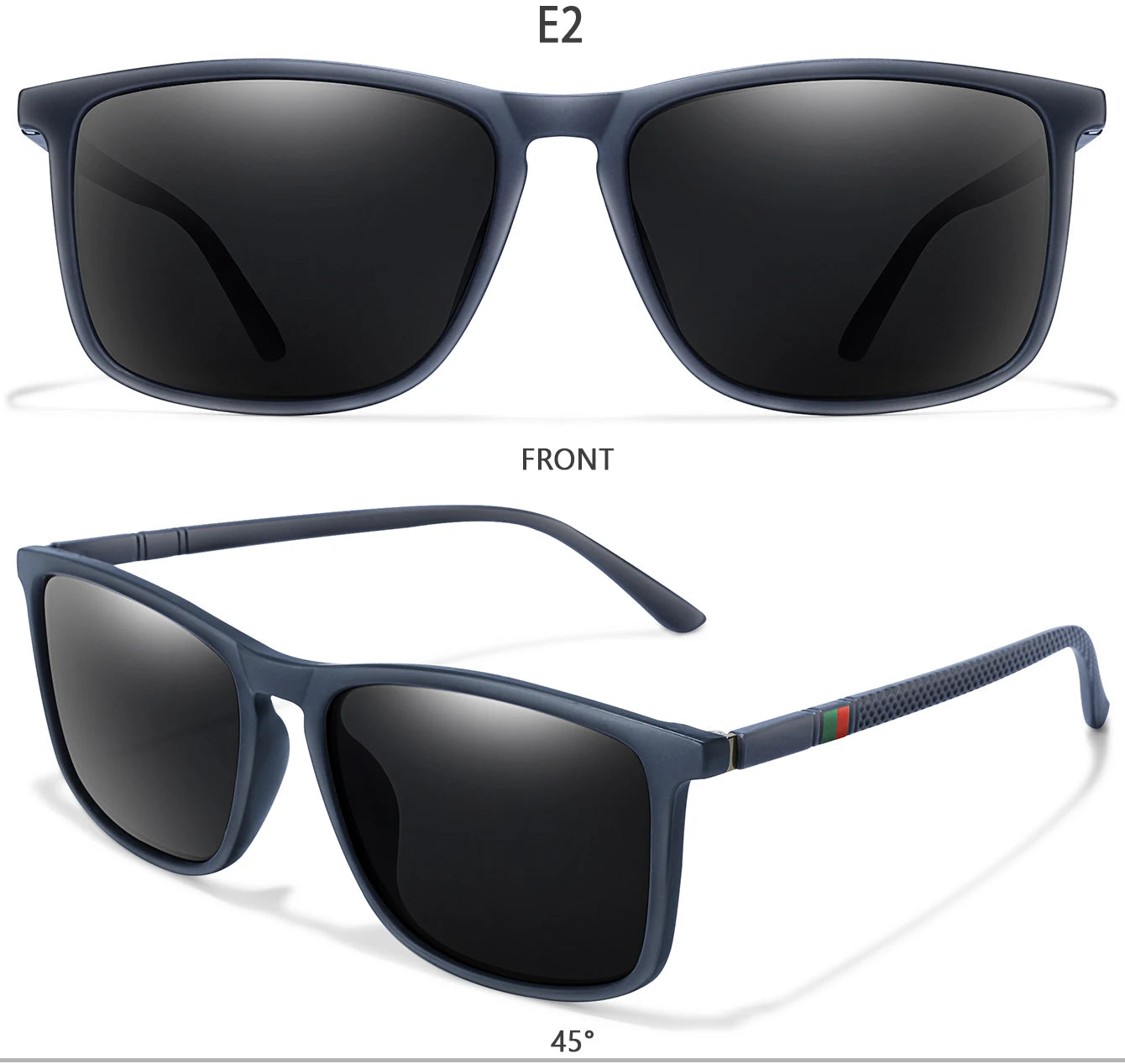 Polarized Square Sunglasses Colorful Lens for Driving Hiking Cycling and Running UV400 Eyewear for Men Women Classic Goggles