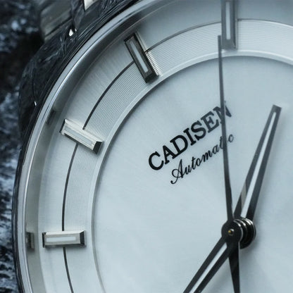 CADISEN Ultra-thin Mechanical Wriswatch Japan MIYOTA 9015 Top Brand Luxury Single-dome Sapphire Crystal  Automatic Watch Man