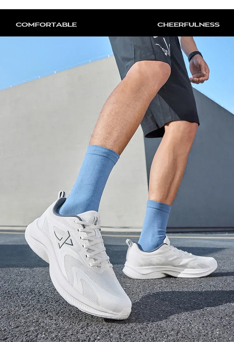 XTEP Running Shoes Men's 2025 Summer Mesh Breathable Comfortable Wear-Resistant Sports Shoes Commuting Casual Shoes 875319110025