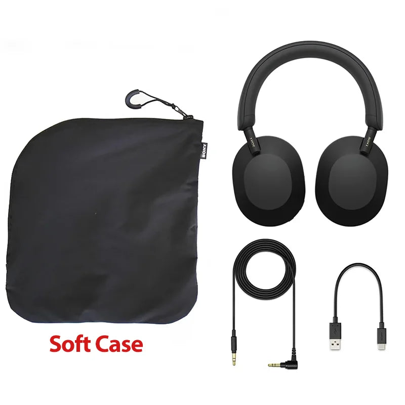 Sony WH-1000XM5 Wireless Noise Cancelling Headphones – Premium Bluetooth 5.2 Over-Ear HiFi Headset with 30mm Driver, Microphone, Long Battery Life