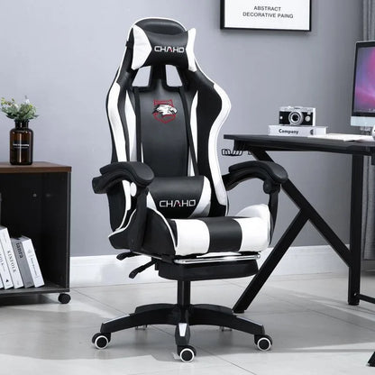 Joylive WCG Ergonomic Gaming Chair Leather Computer Chair Reclining Racing Office Chair with Adjustable Armrests for Gaming Room