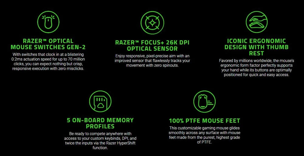 Razer Basilisk V3 Wired Gaming Mouse, 26000 DPI Optical Gaming Mouse with RGB Lighting, 11 Programmable Buttons, Ergonomic Wired Gaming Mouse for PC & Laptop