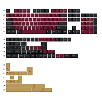 KBDiy GMK Apollo Keycaps ISO PBT Cherry Profile Retro Double Shot Keycap for MX Switches Alice 60 Mechanical Keyboard Key Caps