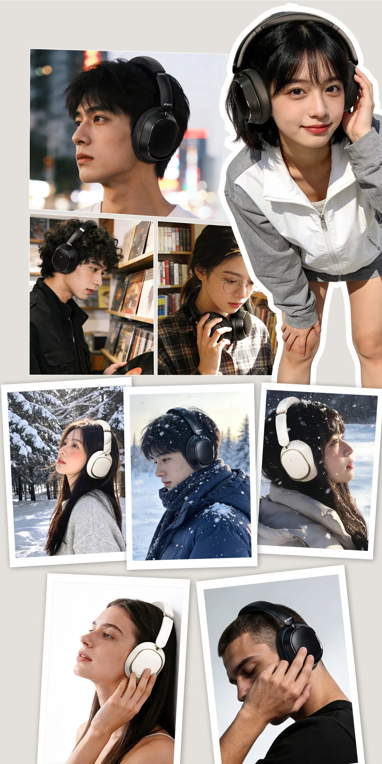 FiiO EH13 Wireless Bluetooth ANC Over-Ear Headphones – HiFi LDAC Noise Cancelling Gaming Headset with Deep Bass & Long Battery Life