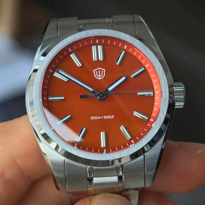 Watchdives New WD0003B Aventurine Dial Watch VH31 Quartz Movement Sapphire Crystal Luminous 100m Waterproof 36mm Vintage Watch