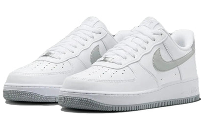 Nike Air Force 1 '07 White Light Smoke Grey Casual Comfortable Cushioning AF1 Low Men Skateboarding Shoes Streetwear FJ4146-100