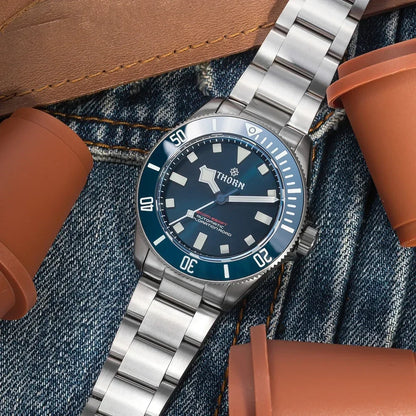 THORN 39mm Titanium Watch Men Homage Vintage PT5000 Movement Automatic Sapphire Crystal C3 Super Luminous 200M Waterproof Watch