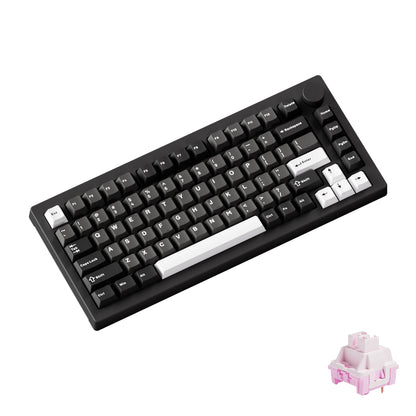 AKKO 5075 X Veekos K75 Gaming-Mechanische Tastatur 75% RGB 3/5-Pin Hot-Swap Kabelgebundene anpassbare Tastatur mit Drehregler und Gasket-Mount