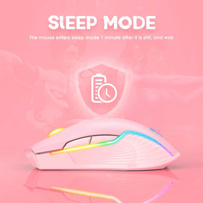Lenovo CW905 Wireless Gaming Mouse 3600 DPI RGB Ergonomic Gaming Mouse with 7 Buttons, Adjustable DPI, USB Gaming Mouse for PC & Laptop