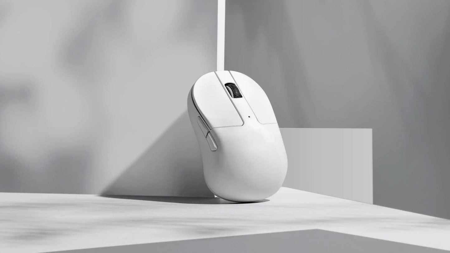 Keychron M4 Wireless Optical Mouse, Bluetooth & 2.4GHz Gaming Mouse, USB Type-C Wired Mouse, 26,000 DPI PixArt 3395 Ultra-Light Rechargeable Mouse