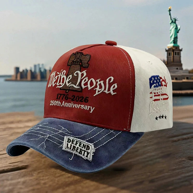 ABLECAP Nye broderede baseballkasketter til USA's 250-års jubilæum 1776-2026 til mænd og kvinder – nytårsgave til voksne
