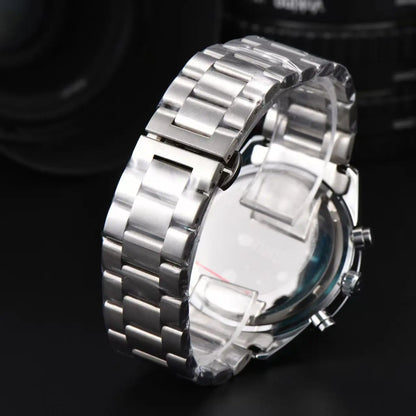 Seiko Fashion Multi functional Watch Business Leisure Sports Quartz Watch Calendar Waterproof Quartz Watch