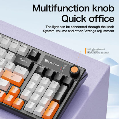 SMAILWOL SK15 Wired mechanical keyboard Hot plug support Arabic Russian Korean Thai Spanish E-sports games