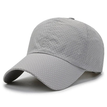 Mesh Quick Dry Cap – Herre-løbe- og sportsbaseballkasket – Dame-golf- og tennis-kasket – Udendørs jogging-kasket – Åndbar solhat