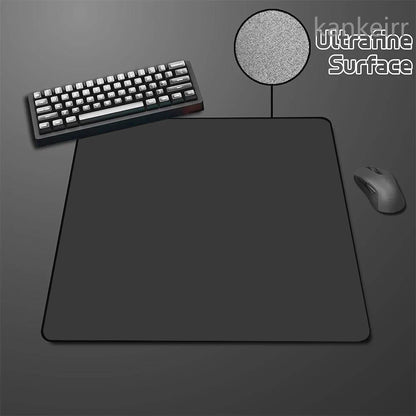 Svart Speed-musmatta i enfärgad design med hög elasticitet, halkfri undersida, premium gamingmusmatta för e-sport med ultrafin yta, deskmat