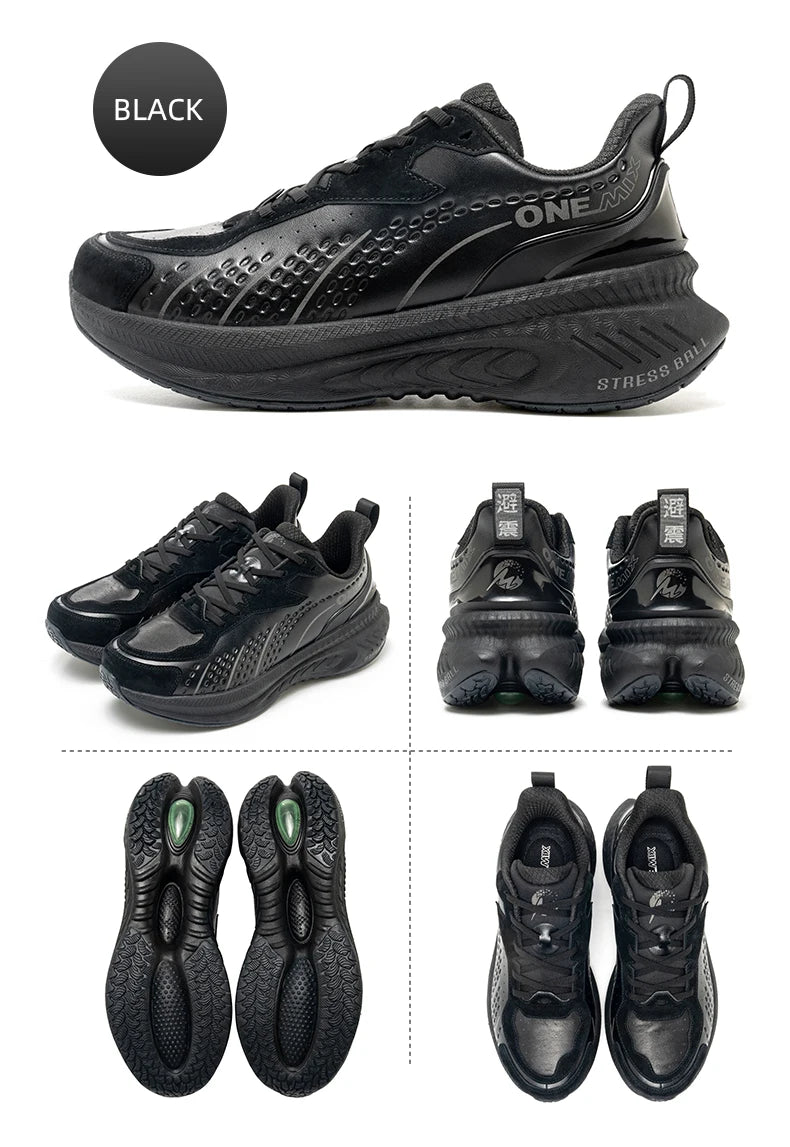 ONEMIX Scarpe da corsa invernali da allenamento per uomo Scarpe sportive in pelle calde e resistenti all’usura Scarpe da jogging da donna Scarpe da passeggio
