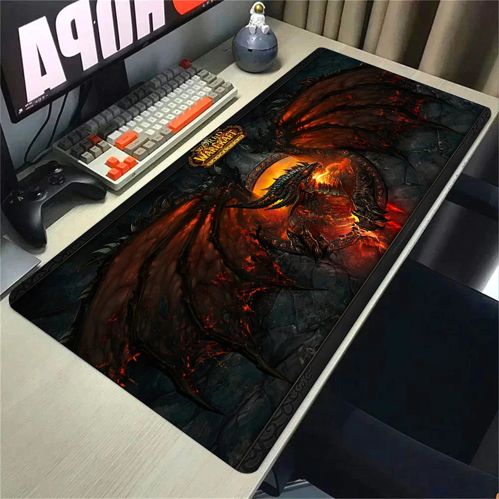 Natural Horde Alliance Mouse Pad Rubber Large Computer Desk Keyboard Mat HD World Of Warcraft Gaming Mousepad Speed Locking Edge