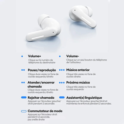 Lenovo LE209 Gaming Headset Wireless Bluetooth 6.0 Earbuds with ANC Noise Reduction, 35H Battery Life Sports Earphones, Waterproof Low Latency Gaming Headphones