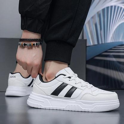 Plus Big Size 50 51 52: zapatillas de cuero para hombre, zapatillas deportivas informales, zapatillas planas de skate para dropshipping
