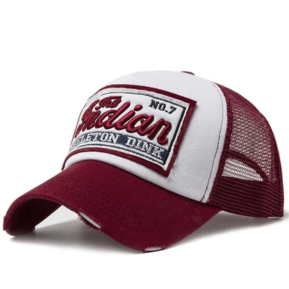 Streetwear Letter Embroidery Mesh Dad Baseball Cap Fashion Snapback Hip Hop Outdoor Y2K Trucker Hats Gorras F2719 for Women Men