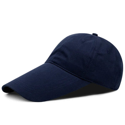 Cappellino a visiera, primavera-estate, 14 cm di visiera, protezione solare, pesca, uomo/donna, streetwear, parasole, outdoor, regolabile, cotone, da golf, stile trucker