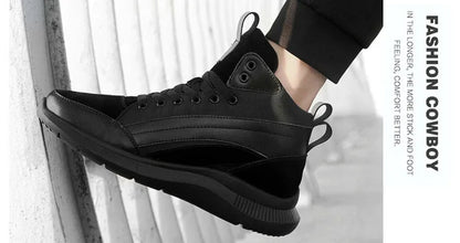 Buty podwyższające z wysoką cholewką – obuwie podwyższające – wkładki podwyższające dla mężczyzn 6 cm, 8 cm, 10 cm – trampki