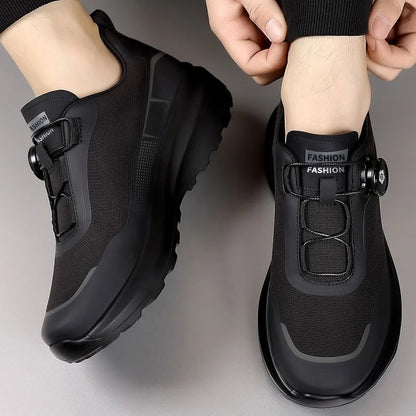 Outdoor men's sneakers 2026 new spring and summer thick soled sports shoes men's hiking daddy shoes casual footwear for men