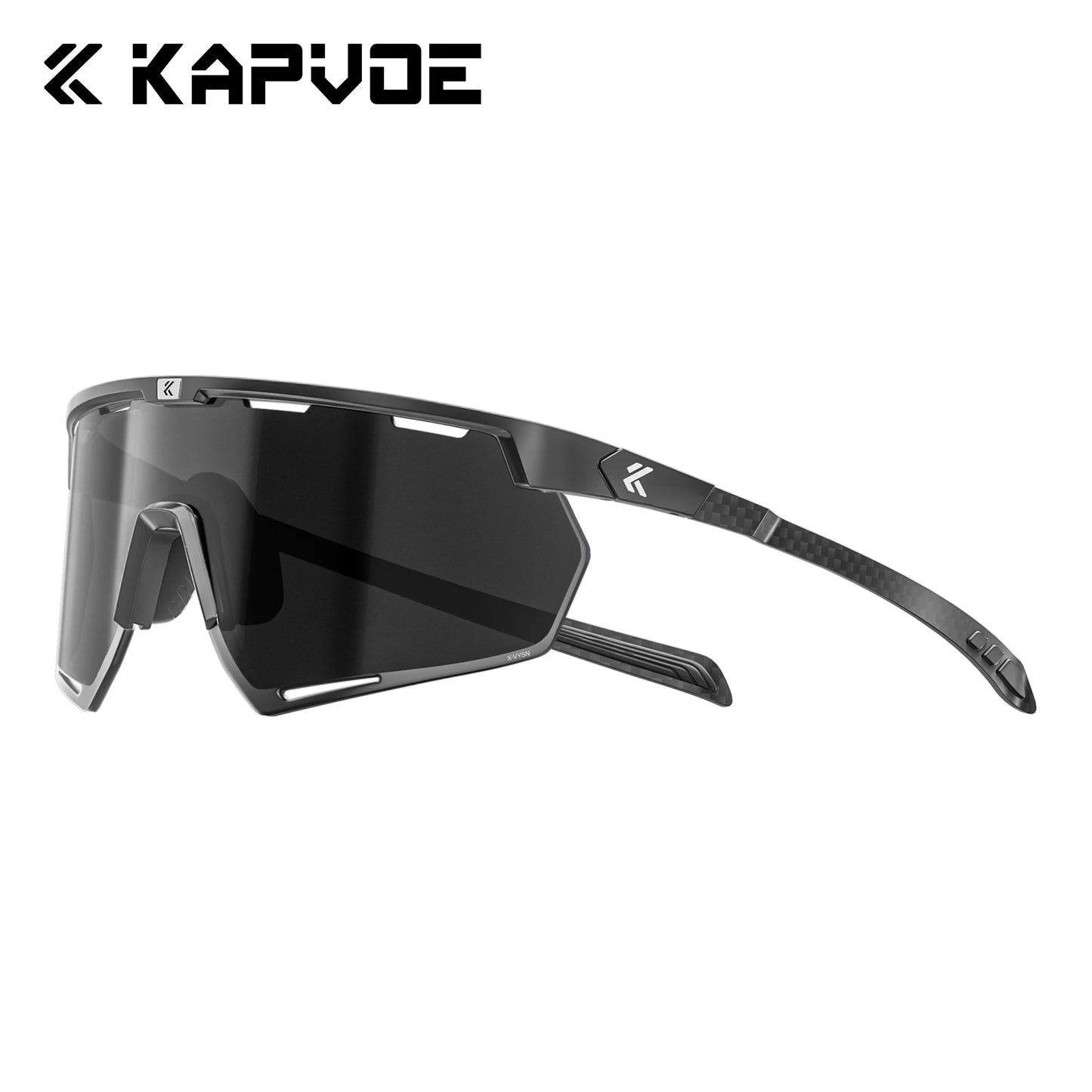 Kapvoe Real Carbon Fiber Cycling Glasses Sunglasses for Men Lightweight Photochromic UV400 MTB Bike Bicycle Sports Eyewear