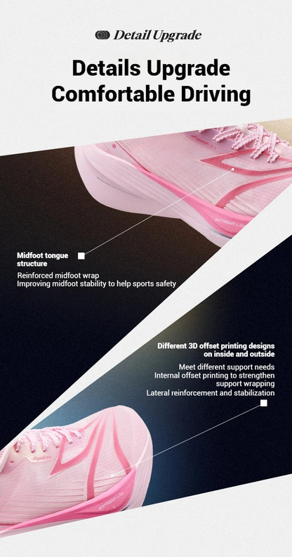 361 Degrees Furious ET Men's Running Shoes Carbon Plate Racing Marathon Rebound Breathable Cushioning Male Sneakers 672512216F